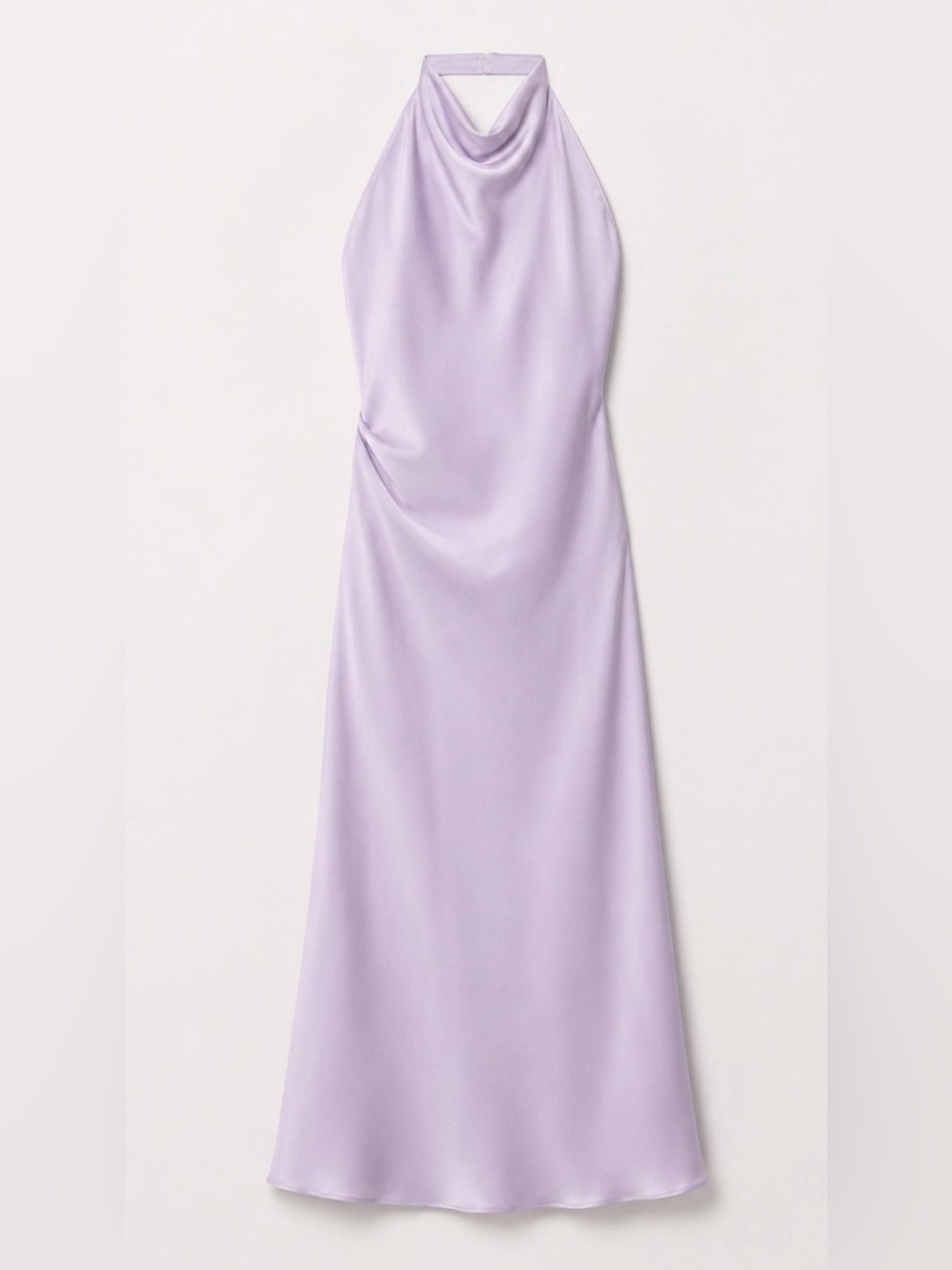 Aritzia Babaton Lilac Satin Halter Midi Dress